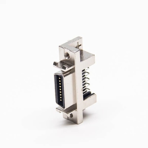 SCSI Connector Right Angled Female 20 Pin Staking Type DIP for PCB Mount SCSI Connector Right Angled Female 20 Pin Staking Type DIP for PCB Mount