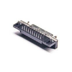 SCSI Connector Types HPDB 40 PIN Female Angled Through Hole for PCB Mount