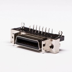 SCSI Types 26 Pin Female Right Angle Through Hole for PCB Mount