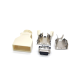 Solder SCSI Connector 14 Pin Straight Male with Plastic Shell Solder Type Solder SCSI Connector 14 Pin Straight Male with Plastic Shell Solder Type