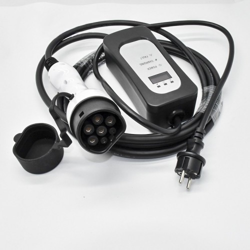 AC 16A 250V Single Phase EV Charger Mode 2 IEC 62196 Type 2 Connector Plug with 5M Cable For Vehicle End AC 16A 250V Single Phase EV Charger Mode 2 IEC 62196 Type 2 Connector Plug with 5M Cable For Vehicle End