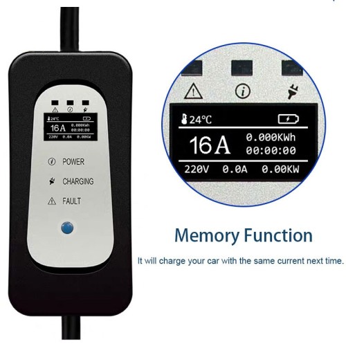 AC 16A 250V Single Phase EV Charger Mode 2 IEC 62196 Type 2 Connector Plug with 5M Cable For Vehicle End AC 16A 250V Single Phase EV Charger Mode 2 IEC 62196 Type 2 Connector Plug with 5M Cable For Vehicle End