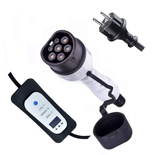 AC 16A 250V Single Phase EV Charger Mode 2 IEC 62196 Type 2 Connector Plug with 5M Cable For Vehicle End AC 16A 250V Single Phase EV Charger Mode 2 IEC 62196 Type 2 Connector Plug with 5M Cable For Vehicle End