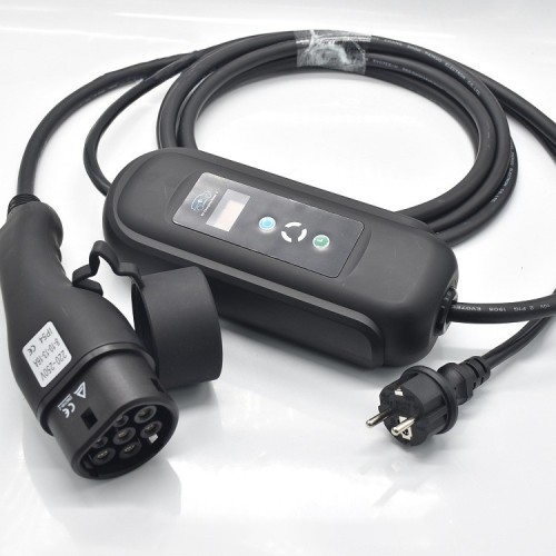 AC 16A 250V Single Phase EV Charger Mode 2 IEC 62196 Type 2 Connector Plug with 5M Cable For Vehicle End AC 16A 250V Single Phase EV Charger Mode 2 IEC 62196 Type 2 Connector Plug with 5M Cable For Vehicle End