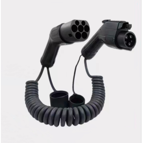 EV Charging cable EN62196 type 2 to SAE J1772 type 1 32A Spiral cable 5 meters EV Charging cable EN62196 type 2 to SAE J1772 type 1 32A Spiral cable 5 meters