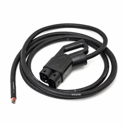 Single Phase EV High Voltage Charger with 5 M Cable SAE J1772 Standard CCS COMBO2 125A Plug Connector Single Phase EV High Voltage Charger with 5 M Cable SAE J1772 Standard CCS COMBO2 125A Plug Connector