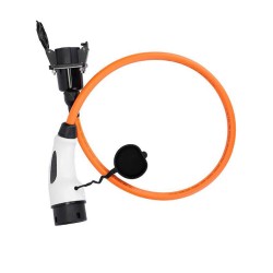 Type 1 to Type 2 cable EV / PHEV Charging Cable Adapter Converter - 32A with 1 Meter Length