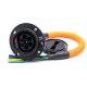 Type 2 AC Charging Socket 16A 250V IEC 62196 Single Phase EV Charger with 0.5M Cable For Vehicle End Type 2 AC Charging Socket 16A 250V IEC 62196 Single Phase EV Charger with 0.5M Cable For Vehicle End