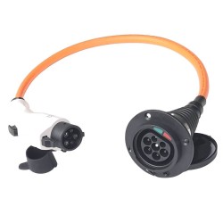 Type 2 Charging Cable Socket to Type 1 Plug EV Charging Connector Adapter