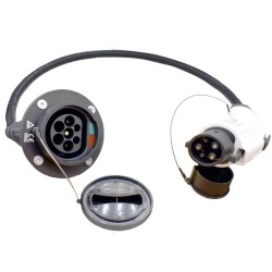 Type 2 to Type 1 Charging Cable EVSE Cable J1772 Plug to IEC 62196 Socket 1meter