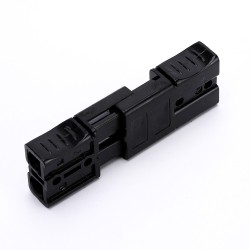 600V Black Plastic Housing Power Connector 2 Way Forklift Battery Power Cable Connectors 40A