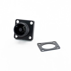 12mm Surlok Socket Energy Battery Storage Connector  Female Straight OS IP67 Black