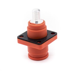 6mm Waterproof Surlok Socket Energy Battery Storage Connector Female Straight OS IP67 Orange