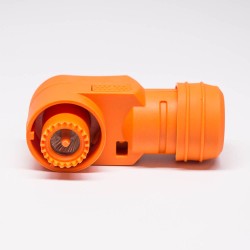 Connector For High Current Right Angle 12mm Orange IP54 Waterproof 300A Energy Storage Connector