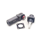 Energy Storage Connector 120A Busbar Lug Right Angle Plug and Socket 8mm Black IP67
