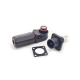 Energy Storage Connector 120A Busbar Lug Right Angle Plug and Socket 8mm Black IP67