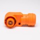 Energy Storage Connector Right Angle 12mm Orange IP54 350A High Current Waterproof Connector Energy Storage Connector Right Angle 12mm Orange IP54 350A High Current Waterproof Connector