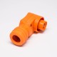Energy Storage Connector Right Angle 12mm Orange IP54 350A High Current Waterproof Connector Energy Storage Connector Right Angle 12mm Orange IP54 350A High Current Waterproof Connector