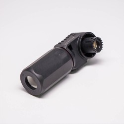 High Voltage Battery Connector 12mm Black 350A Right Angle Plug and Socket With Busbar Lug IP67