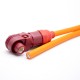 Surlok connector Plug IP67 12mm 1 Pin 350A Plastic Red Cable Right Angle 95mm2 with 30CM Cable Surlok connector Plug IP67 12mm 1 Pin 350A Plastic Red Cable Right Angle 95mm2 with 30CM Cable