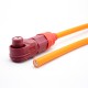 Surlok connector Plug IP67 12mm 1 Pin 350A Plastic Red Cable Right Angle 95mm2 with 30CM Cable Surlok connector Plug IP67 12mm 1 Pin 350A Plastic Red Cable Right Angle 95mm2 with 30CM Cable