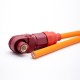 Surlok connector Plug IP67 12mm 1 Pin 350A Plastic Red Cable Right Angle 95mm2 with 30CM Cable Surlok connector Plug IP67 12mm 1 Pin 350A Plastic Red Cable Right Angle 95mm2 with 30CM Cable