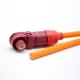 Surlok connector Plug IP67 12mm 1 Pin 350A Plastic Red Cable Right Angle 95mm2 with 30CM Cable Surlok connector Plug IP67 12mm 1 Pin 350A Plastic Red Cable Right Angle 95mm2 with 30CM Cable