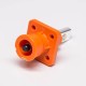 Surlok Plus 6mm Right Angle Busbar Lug Plug and Socket 100A Orange IP67 Waterproof Connector