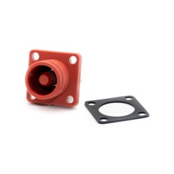 Waterproof Surlok Socket Energy Battery Storage Connector Female Straight 8mm Bl IP67 Red
