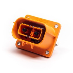 150A HVIL Socket High Voltage Interlock Connector 2Pin 6mm Plastic W/busbar M6 Thread Hole
