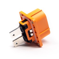 150A HVIL Socket High Voltage Interlock Connector 2Pin 6mm Plastic W/busbar M6 Thread Hole