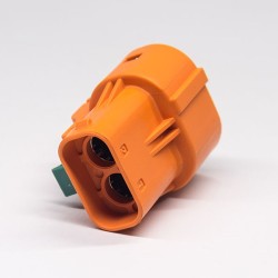 2 Pin HVIL Connector High Voltage Interlock 2.8mm 16A Straight Plug Plastic Shell