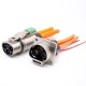 3 Pin HVIL Socket EV High Voltage Interlock Connector 35A Straight Metal 3.6mm For 6mm2 Cable with shield 3 Pin HVIL Socket EV High Voltage Interlock Connector 35A Straight Metal 3.6mm For 6mm2 Cable with shield