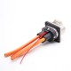 3 Pin HVIL Socket EV High Voltage Interlock Connector 35A Straight Metal 3.6mm For 6mm2 Cable with shield 3 Pin HVIL Socket EV High Voltage Interlock Connector 35A Straight Metal 3.6mm For 6mm2 Cable with shield