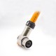 350A High Current High Voltage Interlock Connector 1Pin 12mm Right Angled Plug Metal Shell 350A High Current High Voltage Interlock Connector 1Pin 12mm Right Angled Plug Metal Shell