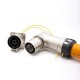 500A High Current High Voltage Interlock Connector 1Pin 14mm Right Angled Plug Metal Shell 500A High Current High Voltage Interlock Connector 1Pin 14mm Right Angled Plug Metal Shell