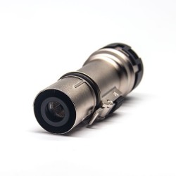 500A HVIL High Voltage Interlock Connector 1Pin 14mm Straight Plug Metal Shell