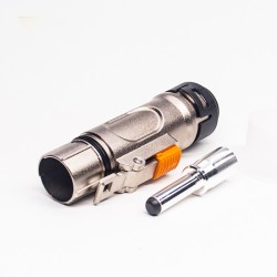 8mm 1Pin Connector HVIL High Voltage Interlock 200A Straight Plug Metal Shell