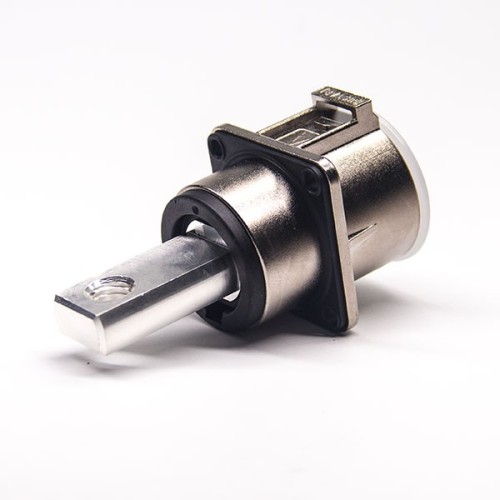 Coaxial High Voltage Connector 1 Pos Straight Metal Socket 4 Hqle Flange 200A Coaxial High Voltage Connector 1 Pos Straight Metal Socket 4 Hqle Flange 200A