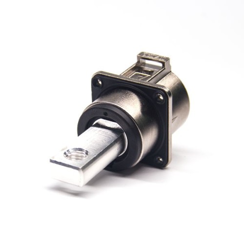 Coaxial High Voltage Connector 1 Pos Straight Metal Socket 4 Hqle Flange 200A Coaxial High Voltage Connector 1 Pos Straight Metal Socket 4 Hqle Flange 200A