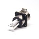 Coaxial High Voltage Connector 1 Pos Straight Metal Socket 4 Hqle Flange 200A Coaxial High Voltage Connector 1 Pos Straight Metal Socket 4 Hqle Flange 200A