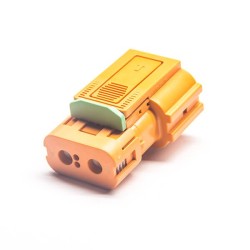EV High Voltage Connector Plug 150A Straight 2 Pin Plastic