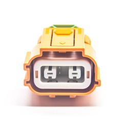 EV High Voltage Connector Plug 150A Straight 2 Pin Plastic