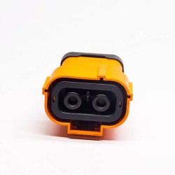 High Voltage Coax Connector 6mm A Code Straight 150A 2 Pin Plastic Plug