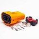 High Voltage Coax Connector 6mm A Code Straight 150A 2 Pin Plastic Plug High Voltage Coax Connector 6mm A Code Straight 150A 2 Pin Plastic Plug