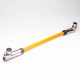 High Voltage Connector Adapter 2 Pin Metal 200A 90° Shield Cable of 25CM High Voltage Connector Adapter 2 Pin Metal 200A 90° Shield Cable of 25CM