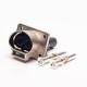 High Voltage Connectors 2 Pin Socket 3.6mm A Code Straight Metal Shield High Voltage Connectors 2 Pin Socket 3.6mm A Code Straight Metal Shield