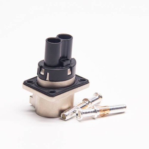 High Voltage Connectors 2 Pin Socket 3.6mm A Code Straight Metal Shield High Voltage Connectors 2 Pin Socket 3.6mm A Code Straight Metal Shield