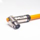 High Voltage Interlock Connector 1 Pin HVSL Plug 8mm 200A Right Angle Metal For 50mm2 Cable 0.25M High Voltage Interlock Connector 1 Pin HVSL Plug 8mm 200A Right Angle Metal For 50mm2 Cable 0.25M