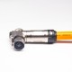 High Voltage Interlock Connector 1 Pin HVSL Plug 8mm 200A Right Angle Metal For 50mm2 Cable 0.25M High Voltage Interlock Connector 1 Pin HVSL Plug 8mm 200A Right Angle Metal For 50mm2 Cable 0.25M